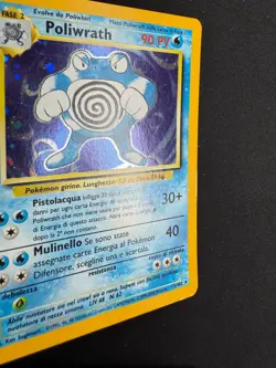 Pokemon Poliwrath 13/102 Set Base Rara Holo Unlimited Wizards ITA Carte Vintage - Image 5