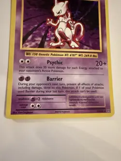 Pokemon Mewtwo 130 HP Cracked Ice Holo 051/108 Deck Exclusives 2016 English - Image 5