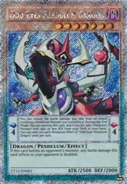 Odd-Eyes Pendulum Dragon - CT12-EN001 - Platinum Secret Rare Limited Ed Yugioh - Image 1