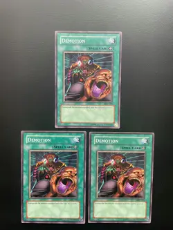 Yugioh Demotion MFC-029 Common Unlimited Edition MP/HP X3 - Image 1