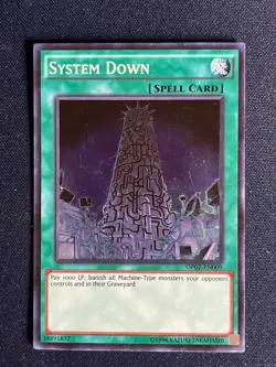 Yugioh! 1x System Down OP02-EN009 Super Rare Unlimited M/NM! - Image 1