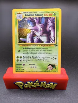 Pokemon TCG Giovanni's Nidoking Gym Challenge Holo Card 7/132 LP - Image 1
