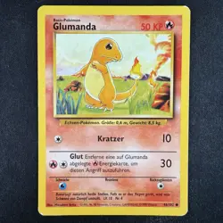 Pokemon TCG Glumanda Charmander 46 /102 Base Set Unlimited WOTC German Card - Image 1