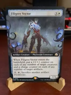 MTG: Filigree Vector EXTENDED ART RARE, Commander: March of the Machine Card!! - Image 1