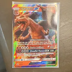 Pokemon Charizard GX SM195 Promo Full Art Holo Dragon 250HP 2019 TCG Card - Image 1