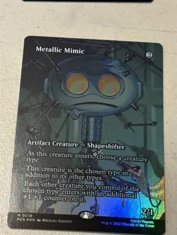 mtg borderless foil Metallic Mimic, PZA, TMNT eternal, unplayed - Image 1