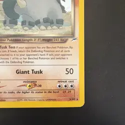 Pokemon Vintage Holo Dark Donphan 3/105 Neo Destiny WotC - Image 4