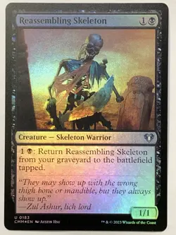MTG TCG - Reassembling Skeleton 0183 Foil Commander Masters - NM - Image 1