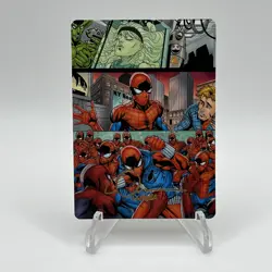 CLONE SAGA Spider-Man ART SERIES 42/54 Gold Stamp Ink LOGAN LUBERA MTG Magic - Image 2