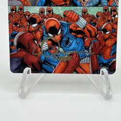 CLONE SAGA Spider-Man ART SERIES 42/54 Gold Stamp Ink LOGAN LUBERA MTG Magic - Image 3