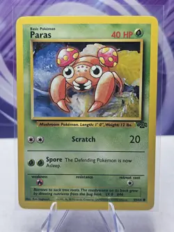 Pokemon TCG Paras Jungle 59/64 Regular Unlimited Common - Image 1