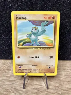 Machop 52/102 ~ NM [Base Set Unlimited] Vintage 1999 -WotC- Pokemon Card *Nice* - Image 1