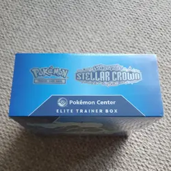 TCG Pokemon Center Exclusive Stellar Crown Elite Trainer Box Etb New & Sealed UK - Image 4