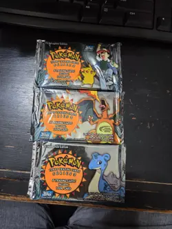 1998 Topps Pokemon Series 3 Trading Card Packs- 8 Cards 1 Foil TV Animation - Image 1