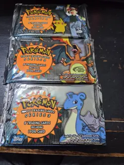 1998 Topps Pokemon Series 3 Trading Card Packs- 8 Cards 1 Foil TV Animation - Image 2