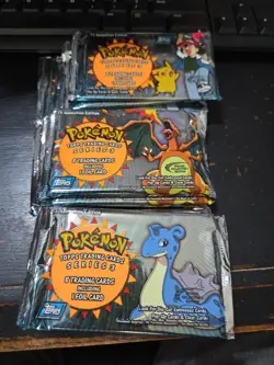 1998 Topps Pokemon Series 3 Trading Card Packs- 8 Cards 1 Foil TV Animation - Image 5
