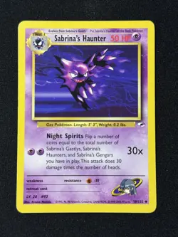 Sabrina's Haunter #58/132 - Pokemon TCG - Gym Heroes - LP - Image 1