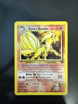 Pokemon TCG Blaine's Ninetales Gym Challenge 21/132 Unlimited Rare NM - Image 1