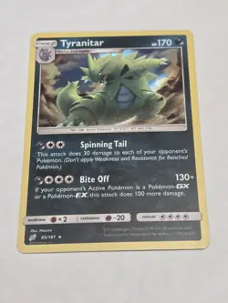 Tyranitar 85/181 Sm-Team Up Holo Pokemon - Image 1
