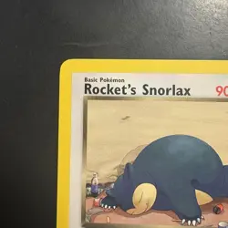 Pokemon TCG Vintage Rocket’s Snorlax Non Holo Rare 33/132 Gym Heroes WotC - Image 2
