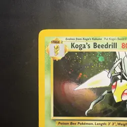 Pokemon Vintage Koga's Beedrill Gym Challenge Unlimited Holo Rare Wotc - Image 2