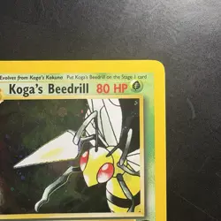 Pokemon Vintage Koga's Beedrill Gym Challenge Unlimited Holo Rare Wotc - Image 3