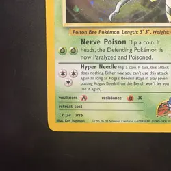 Pokemon Vintage Koga's Beedrill Gym Challenge Unlimited Holo Rare Wotc - Image 5