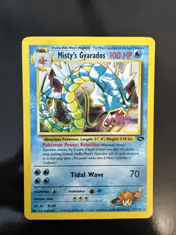 Pokemon TCG Misty's Gyarados Holo Rare Gym Challenge 13/132 LP - Image 1