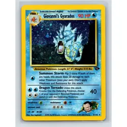 Giovanni's Gyarados 5/132 Gym Challenge Holo Rare Pokemon SWIRL - Image 1