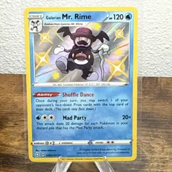 Galarian Mr Rime Holo SV021/SV122 Shiny Vault Shining Fates NM-M Pokemon - Image 1