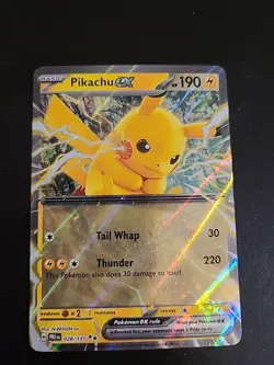 Pikachu EX 028/131 S&V Prismatic Evolutions - Pokemon TCG Holo Double Rare NM - Image 1