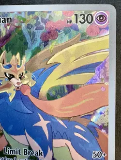 Pokemon TCG: 2025 Zacian 100/094-ILLUSTRATION RARE HOLO-Phantasmal Flames - Image 2