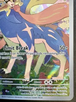 Pokemon TCG: 2025 Zacian 100/094-ILLUSTRATION RARE HOLO-Phantasmal Flames - Image 3
