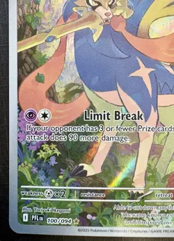Pokemon TCG: 2025 Zacian 100/094-ILLUSTRATION RARE HOLO-Phantasmal Flames - Image 4
