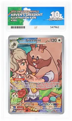 pokemon destined rivals arven's greedent 205/182 Ace 10 - Image 1