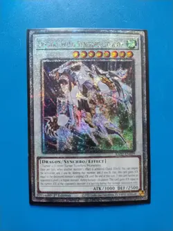 NM Yugioh Crystal Wing Synchro Dragon - RA02 EN029 - Quarter Century Secret Rare - Image 1