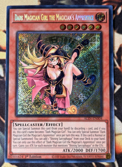 Yugioh Dark Magician Girl the Magician's Apprentice ALIN-EN004 Secret 1st Ed NM - Image 1