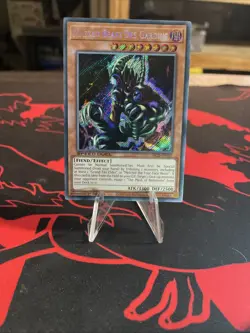 Yugioh Masked Beast Des Gardius SBCB-EN107 Secret Rare 1st Edition NM - Image 1