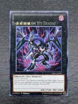 YuGiOh! Dark Rebellion Xyz Dragon WIRA - Error Misprint Name Shift 1st Ed NM - Image 2