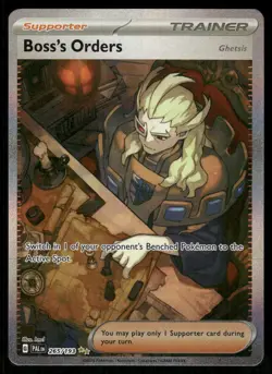 Pokemon Cards Boss's Orders (Ghetsis) 265/193 Paldea Evolved NM - Image 1