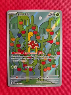 Shuckle 136/132 MEG Illustration Rare Pokemon Card NM - Image 1