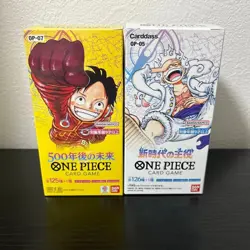 One Piece Card Game 2 Box Set OP-05 & OP-07 Booster Boxes Japanese New - Image 1