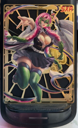 Mitsuri Demon Slayer #150/210 Waifu Gold Premium Metal Card Anime Goddess Story - Image 1
