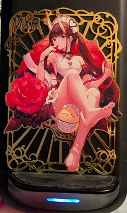 Noshiro Azur Lane #54/200 Waifu Gold Premium Metal Card Anime Goddess Story - Image 1