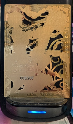 Makima Chainsaw Man #05/200 Waifu Gold Premium Metal Card Anime Goddess Story - Image 2