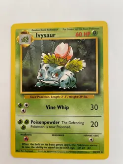 Ivysaur - 30/102 - Pokemon Base Set Unlimited Card WOTC NM - Image 1