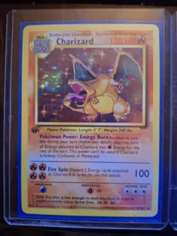 Charizard, 1st Edition, Shadowless, Fan Art, DIY Custom Card, For Display Only - Image 1