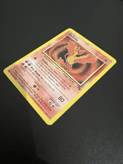 Moltres 27/62 Fossil Unlimited 1999 Pokemon Card Rare NM - Image 3