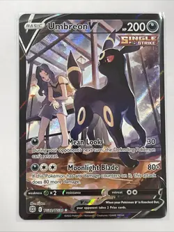 Umbreon v TG22/TG30 Swsh09 Trainer Gallery Ultra Rare Holo Card Brilliant Stars - Image 1