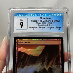 MTG - M10 - Mountain - Foil - Graded - CGC 9 - Image 4